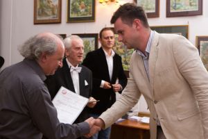 Mikolaj Ferenc receives diploma; Music and Literature Club 28. Aug 2014